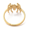Ion Plating(IP) 304 Stainless Steel Spider Adjustable Ring for Women RJEW-M149-06G-2