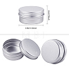 BENECREAT Round Aluminium Tin Cans CON-BC0004-83-2