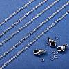 DIY 304 Stainless Steel Cable Chains Necklace Making Kits DIY-SZ0001-80P-2