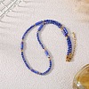 Dyed Natural Imperial Jasper Column and Glass Beaded Necklaces for Women CN0218-9