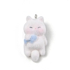 Flocky Resin Pendants FIND-A061-02B-1
