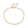 Brass Curb Chain Bracelets for Women BJEW-N032-08D-G-2