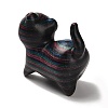 Wood Cat Shape Figurines DJEW-D011-01A-2