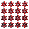 16Pcs Glass Sew On Patches PATC-FG0003-86B-1