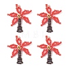 Glass Seed Beaded Pendants PALLOY-MZ01251-02-1