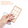 DIY Rectangle Wooden Mini Windows DIY-WH0002-26-3