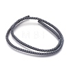 Non-magnetic Synthetic Hematite Beads Strands X-G-I208-03F-A-4x1mm-1
