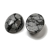 Natural Snowflake Obsidian Cabochons G-C115-01A-35-2