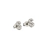 Brass Micro Pave Clear Cubic Zirconia Stud Earrings FS-WGC2F12-19-2