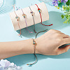 5Pcs 5 Colors Alloy Enamel Fish Charm Adjustable Bracelets BJEW-TA0001-31-6