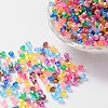 Bicone AB Color Plated Eco-Friendly Transparent Acrylic Beads X-TACR-A003-6mm-M-1
