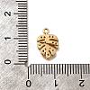 Brass Micro Pave Cubic Zirconia Pendants KK-B152-13B-G-3