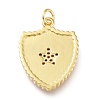 Real 18K Gold Plated Brass Micro Pave Clear Cubic Zirconia Enamel Pendants ZIRC-A017-05G-RS-3