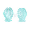 Transparent Spray Painted Glass Beads GLAA-N035-024-C03-2