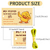 CREATCABIN 50Pcs Duck Theme Paper Card AJEW-CN0001-94C-2