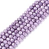 Anti-Tarnish Electroplate Rondelle Glass Beads Strands EGLA-T021-3mm-17-11-1