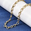 5MM Brass Teardrop Link Chain Necklaces for Women NJEW-F366-04A-5