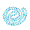 Electroplate Transparent Glass Beads Strands LS-EGLA-N056-04A-B01-2