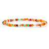 Bohemian Handmade Colorful Glass Beaded Friendship Stretch Bracelets for Men Women PI5207-2-1