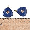 Dyed Natural Sesame Jasper Pendants KK-C251-01C-01-3