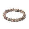 Natural Maifanite/Maifan Stone Bead Stretch Bracelets BJEW-K212-B-044-4