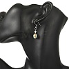 Paua Shell & Pearl Dangle Earrings EJEW-JE07289-3