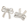 Rack Plating Brass Bowknot Stud Earrings EJEW-M247-16P-2