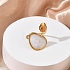 304 Stainless Steel Cuff Open Rings for Women RJEW-F208-02G-01-2