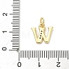 Brass Micro Pave Cubic Zirconia Charms KK-I382-03G-W-3
