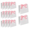 White Cardboard Paper Wedding Candy Boxes with Ribbon CON-FZC0002-002C-1