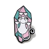 Cat & Crystal Cluster Theme Enamel Pins JEWB-F029-02-1