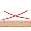 Adjustable Round Braided Microfiber Leather Cord Bracelet Making KK-CBAC260-01G-29-3