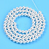 Baking Paint Pearlized Glass Pearl Bead Strands HY-N002-4mm-A12-4