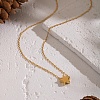 Minimalist 304 Stainless Steel Pendant Cable Chain Necklaces for Women BI0431-1-1