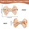   8Pcs 4 Colors Detachable Polyester Satin Bowknot Shoe Decoration AJEW-PH0011-27-2