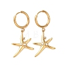 304 Stainless Steel Rhinestone Dangle Hoop Earrings for Women EJEW-F417-01G-02-4