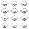 SUNNYCLUE 120Pcs 2 Styles Tibetan Style Alloy Connector Charms TIBEP-SC0002-70-1