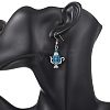 Glass Seed Beaded Dangle Earrings EJEW-MZ00703-02-4