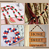 Spray Painted/Dyed Round Natural Schima Wood Beads WOOD-PA0001-80-5