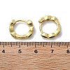 Brass Micro Pave Cubic Zirconia Huggie Hoop Earrings EJEW-K083-34G-A-2