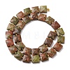 Natural Unakite Beads Strands G-F839-A20-01-5