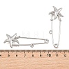 Starfish 304 Stainless Steel Safety Pins Brooch Findings SA-CBA098D-16I-P01-3