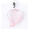 Cherry Quartz Glass Pendants with Brass Findings G-R390-05-1