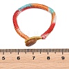 Handwoven Gradient Braided Polyester Cord Pendant Decorations HJEW-F026-01B-3