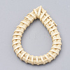 Handmade Spray Painted Reed Cane/Rattan Woven Linking Rings WOVE-N007-05F-2