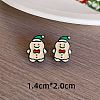 Christmas Theme Resin Stud Earrings FS-WG62E75-10-1