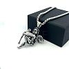 304 Stainless Steel Angel Pendant Punk Retro Necklaces for Men DL5553-1