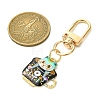 Alloy Enamel Pendant Decoration HJEW-JM02632-01-3