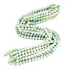 Anti-Tarnish Electroplate Glass Beads Strands EGLA-ZX010-8mm-12-3