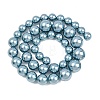 Electroplated Shell Pearl Graduated Beads Strands BSHE-C011-04-04-4